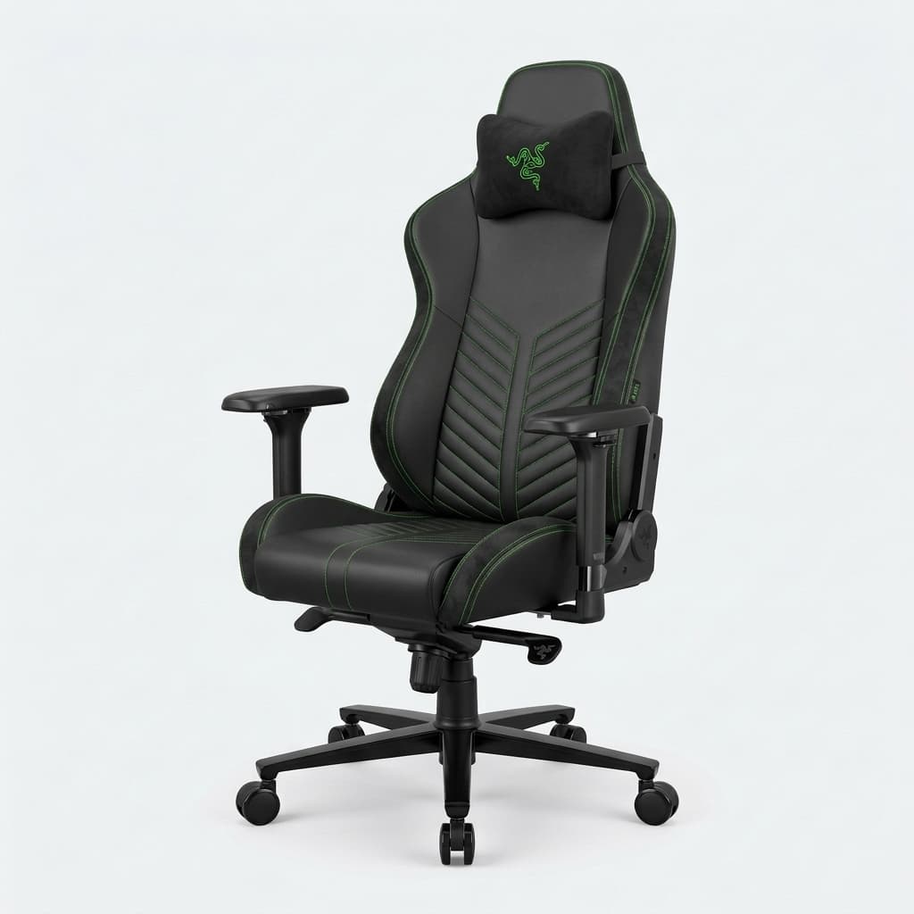 Razer Enki Gaming-Stuhl (Schwarz / Razer Grün)